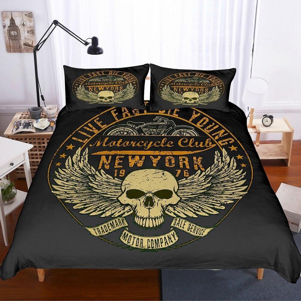 Funda Nórdica Vintage Nueva York Negro