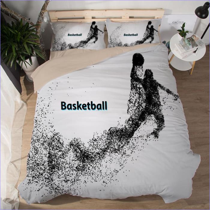 Funda Nórdica Baloncesto Dunk Blanco Y Negro