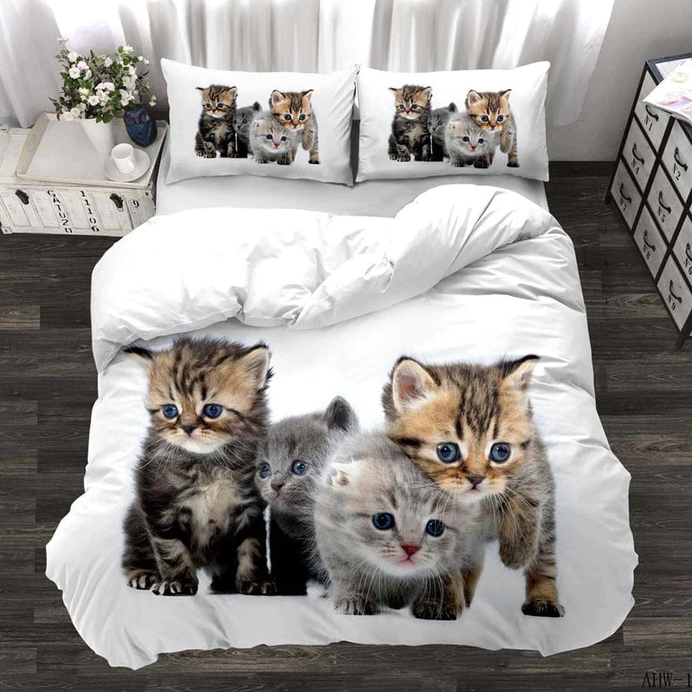 Funda Nórdica Gatitos Blancos 200x200