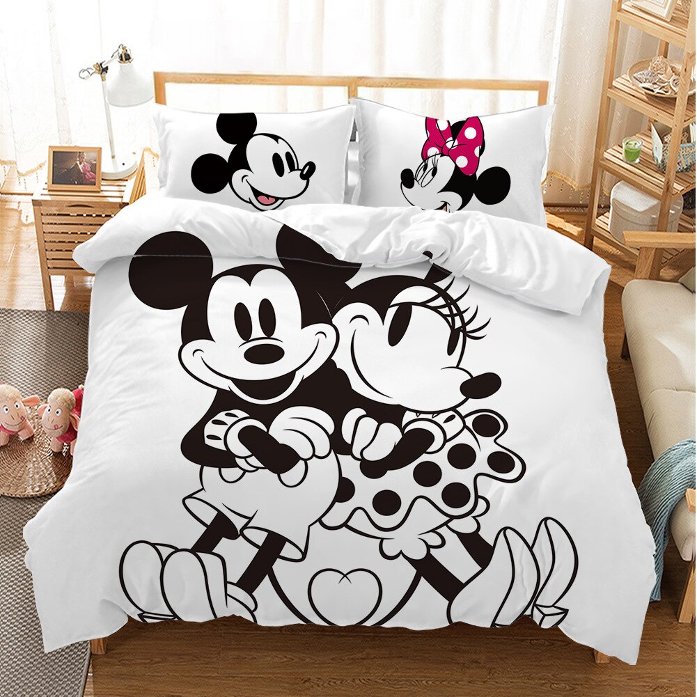 Mickey Y Minnie Blanco Funda Nórdica