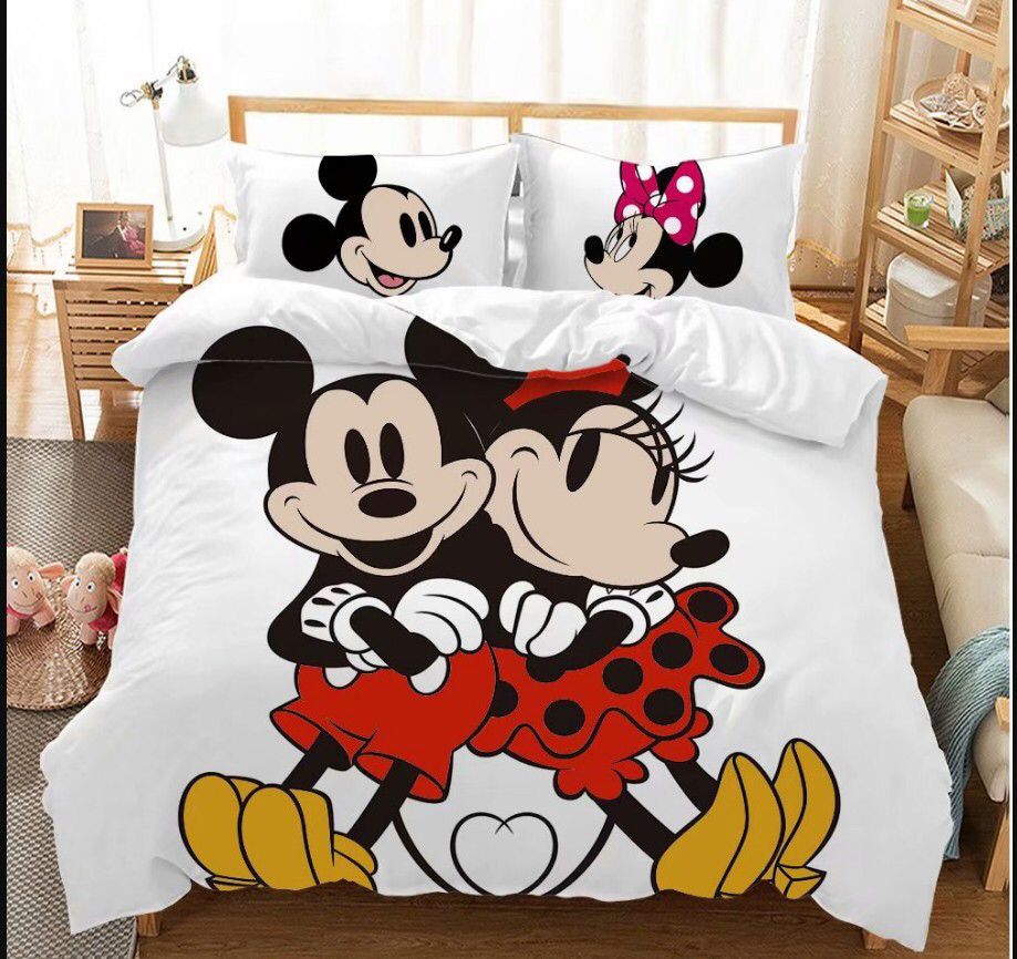 Mickey Y Minnie Blanco Funda Nórdica