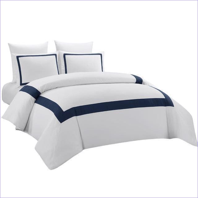 Funda Nórdica Blanca Y Azul