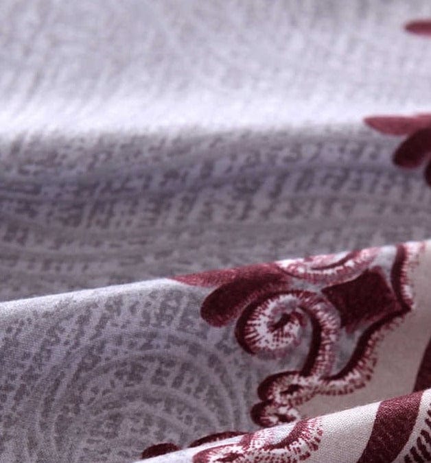 Funda Nórdica Blanca Y Roja