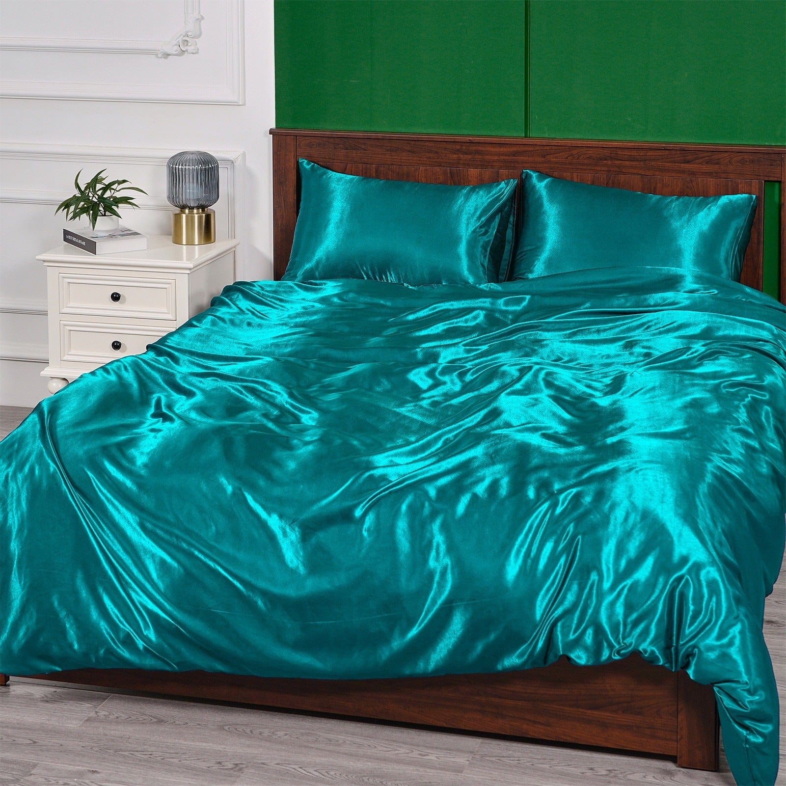 Funda Nórdica Azul Satinado