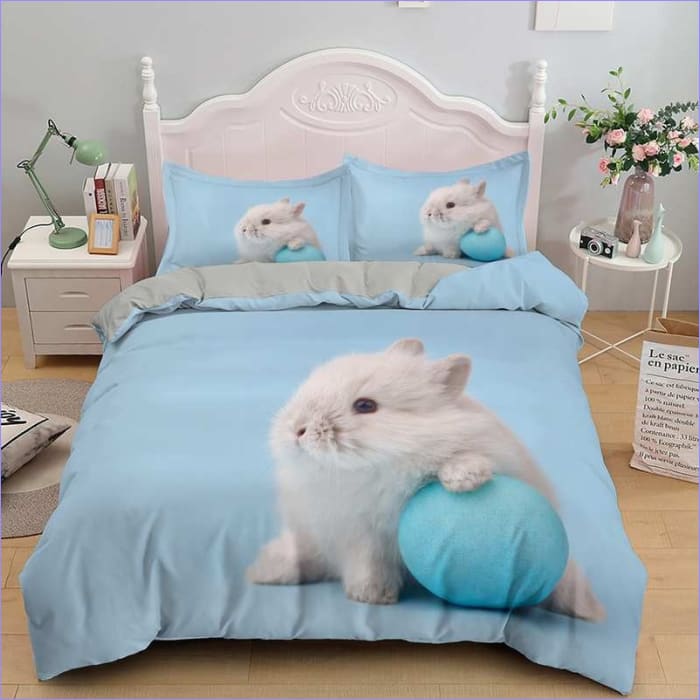 Bebé Conejito Azul Funda Nórdica