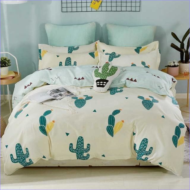 Funda Nórdica Dibujo Estilo Cactus