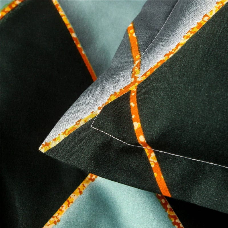 Cuadros Verdes Y Amarillos Funda Nórdica