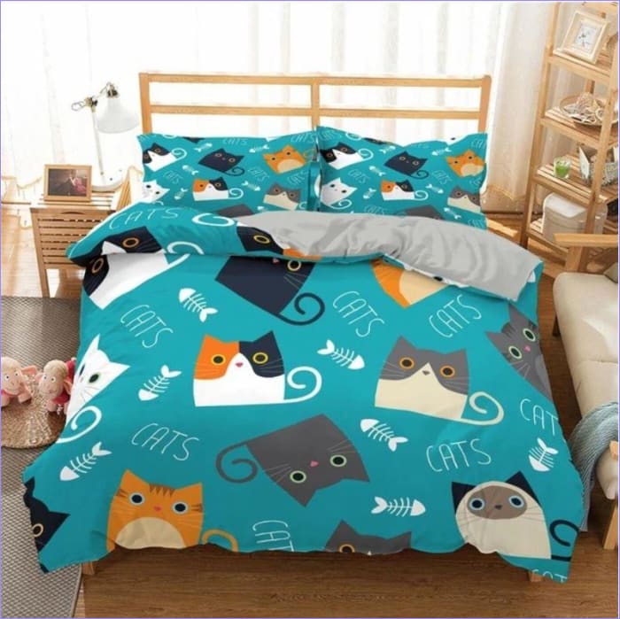 Gato Minimalista Funda Nórdica