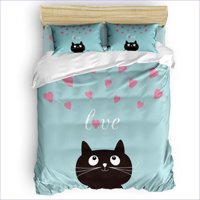 Chat Noir Amor Funda Nórdica