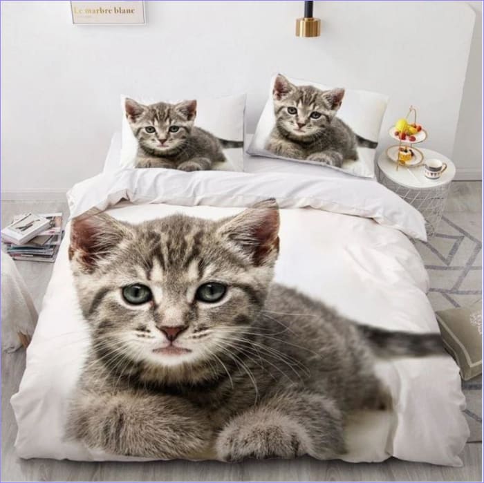 Gatito Realista Funda Nórdica
