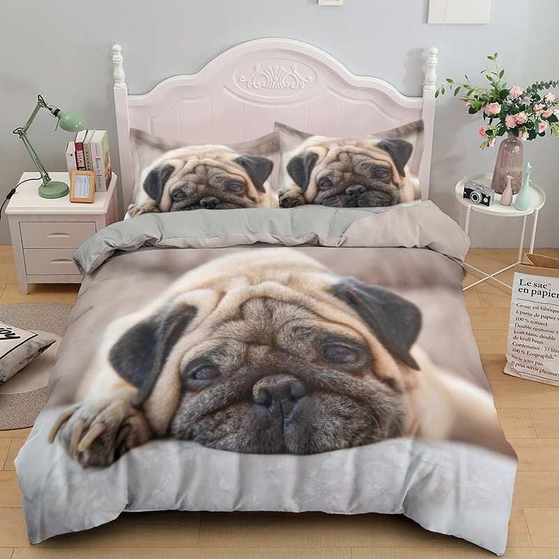 Perro Pug Funda Nórdica