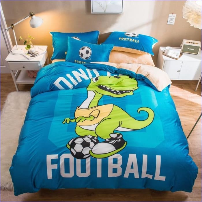 Dinosaurio De Fútbol Funda Nórdica
