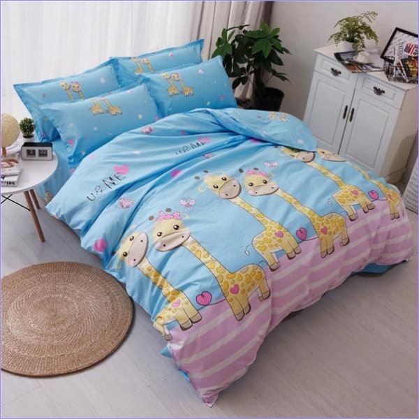 Funda Nórdica Para Niños Jirafa De Dibujos Animados