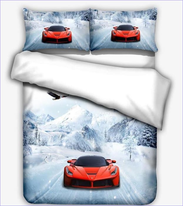 Ferrari En La Nieve Funda Nórdica