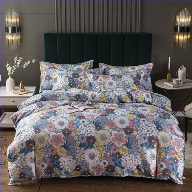 Funda Nórdica Floral Estilo Inglés Multicolor