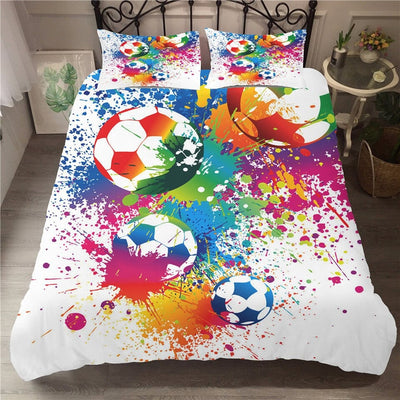 Funda Nórdica Graffiti Fútbol Multicolor