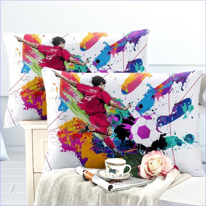 Pintura En Aerosol Fútbol Funda Nórdica