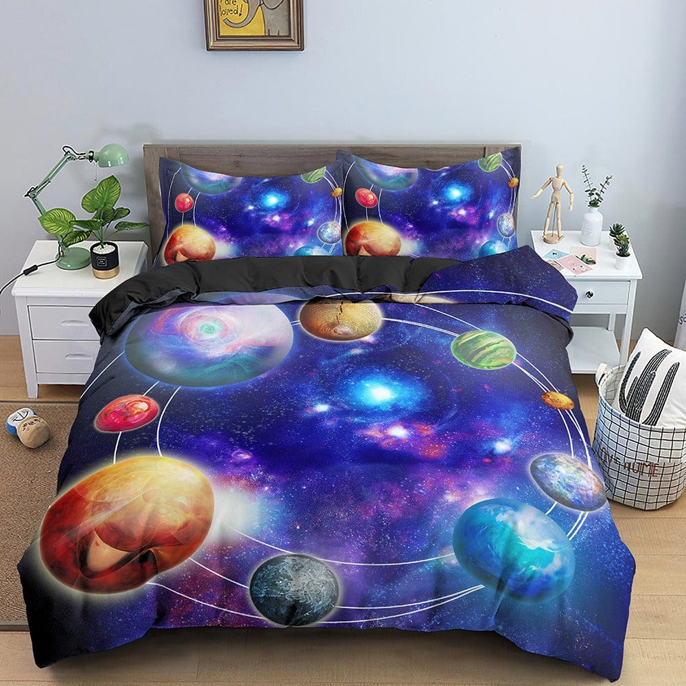 Funda Nórdica Galaxia Y Planetas 200x200