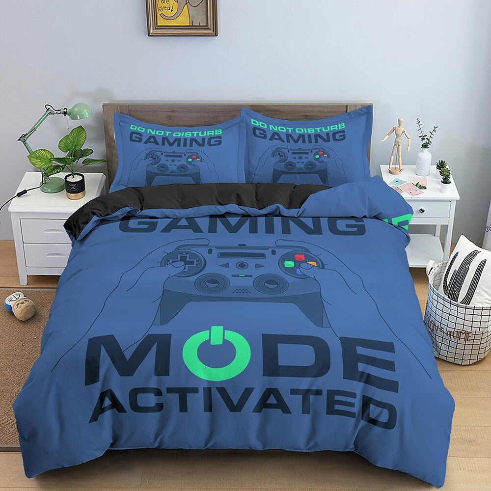 Funda Nórdica Modo Gaming Activado Azul