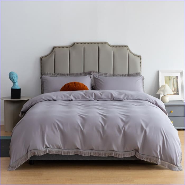 Funda Nórdica Lisa Gris Claro