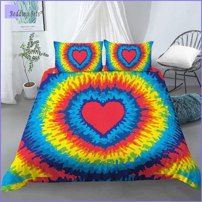 Funda Nórdica Corazón Hippie Multicolor