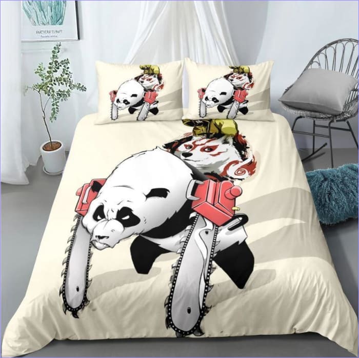 Panda Amarillo Funda Nórdica