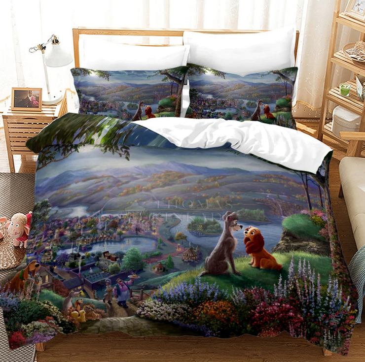 La Dama Y El Vagabundo En La Colina Funda Nórdica