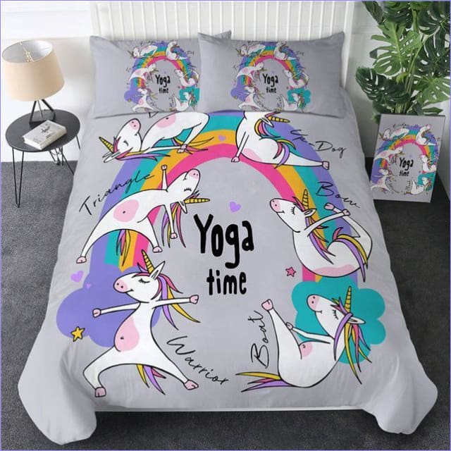 Funda Nórdica Unicornio Adulto Tiempo De Yoga