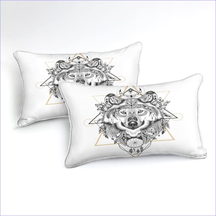 Funda Nórdica Dream Catcher Wolf Blanco