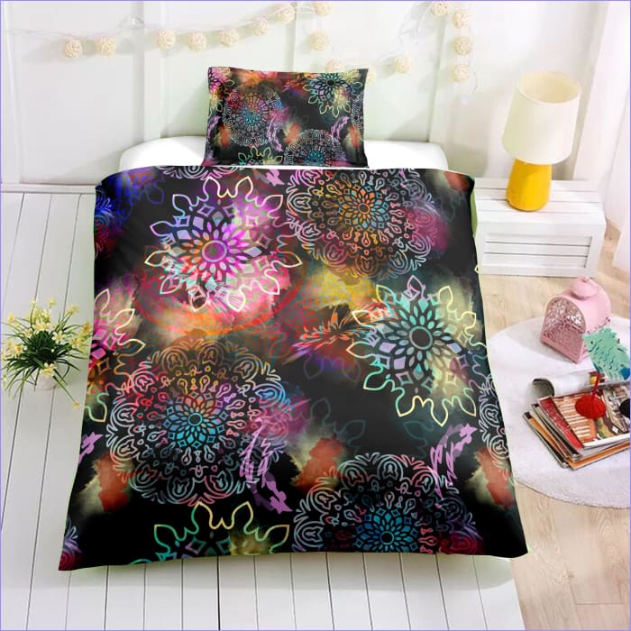 Mandala De Fuegos Artificiales Funda Nórdica