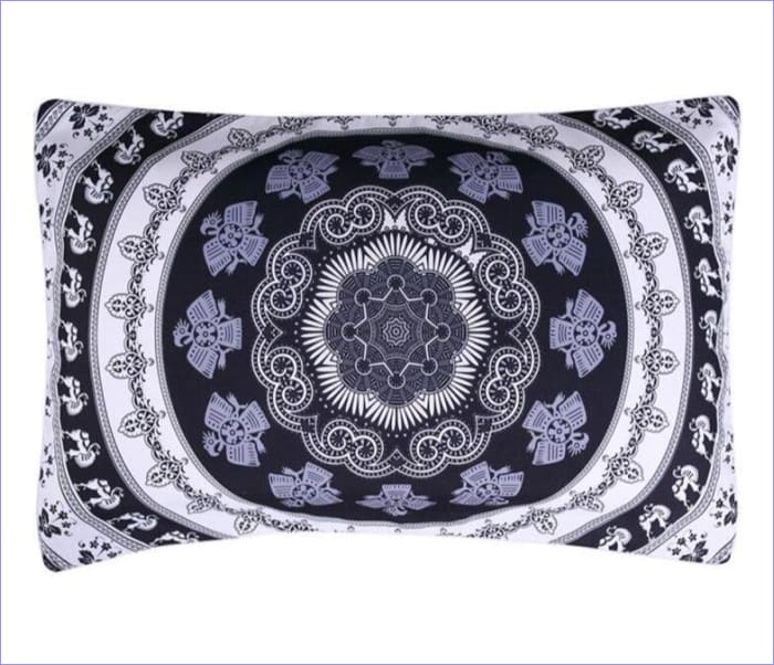 Mandala Indio Blanco Y Negro Funda Nórdica