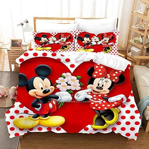 Mickey Y Minnie Corazón Funda Nórdica