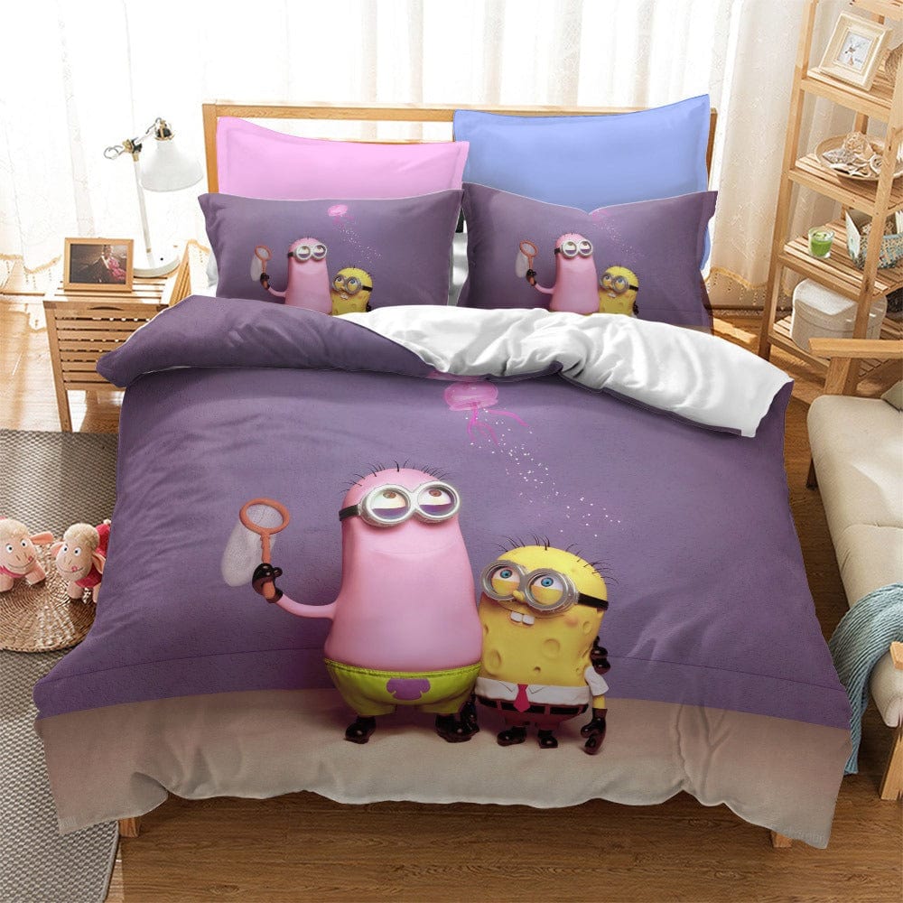 Funda Nórdica Minions Niña Morada