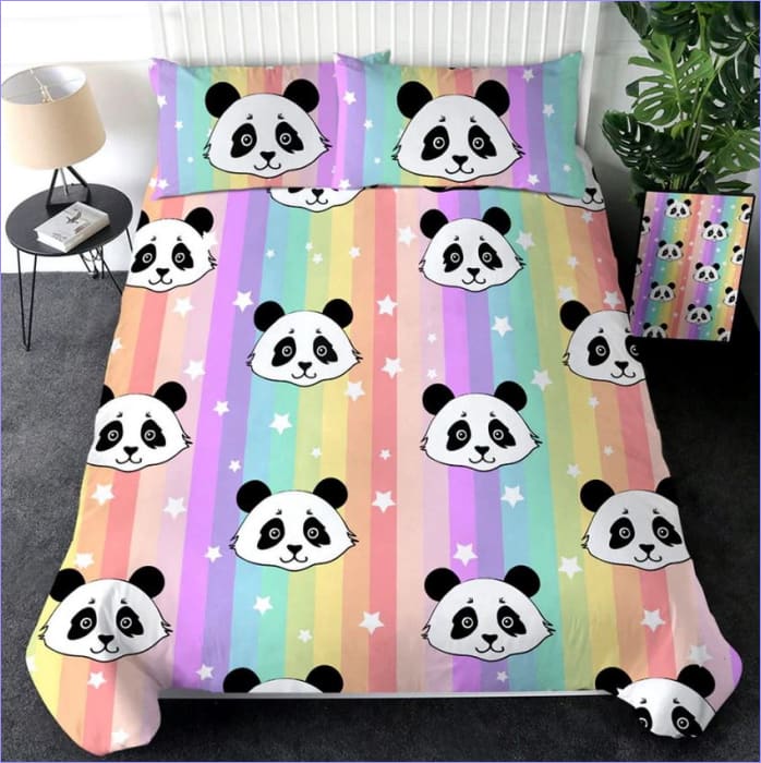 Panda Arcoiris Funda Nórdica