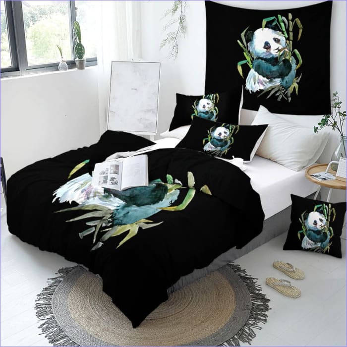 Funda Nórdica Bambú Panda Acuarela