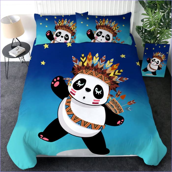 Panda En Las Estrellas Funda Nórdica