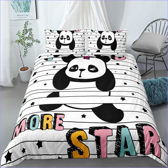 Funda Nórdica Panda Más Estrellas