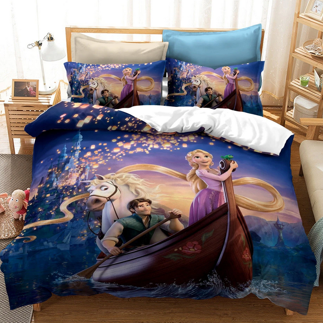 Barco Rapunzel Y Flynn Funda Nórdica