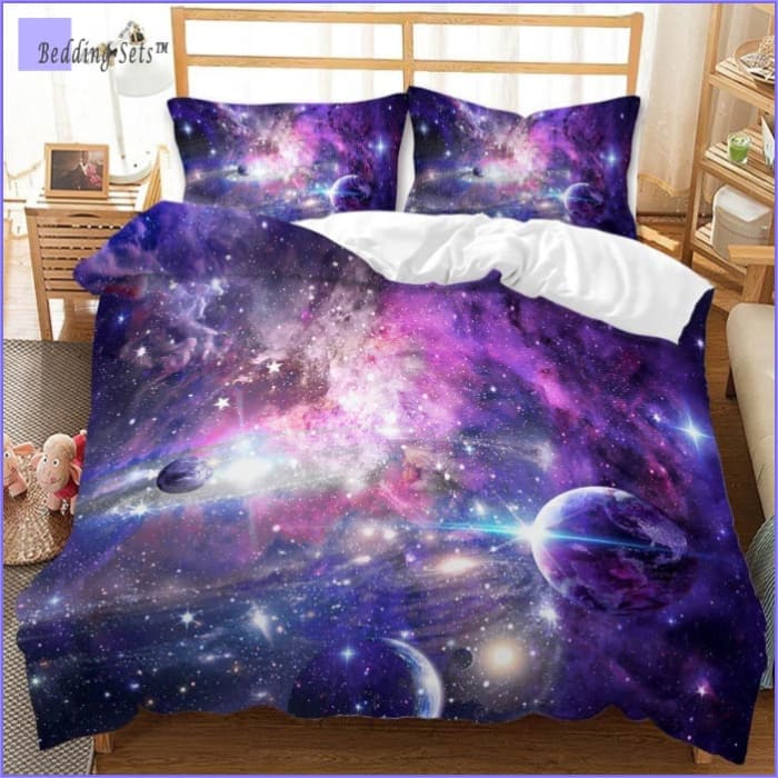 Dark Matter Galaxy Rosa Y Malva Funda Nórdica