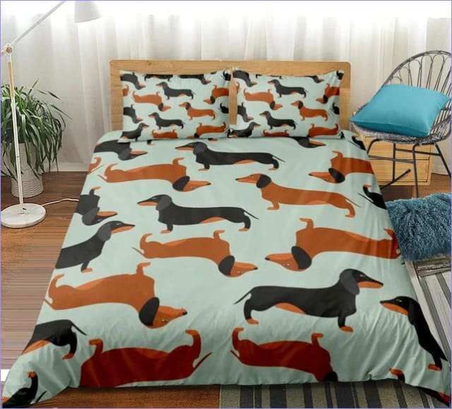 Dachshund Loco Funda Nórdica