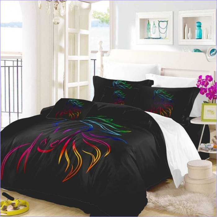 Cabeza De Caballo Arcoiris Funda Nórdica