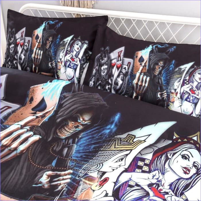 Funda Nórdica Cráneo De Cara De Póquer