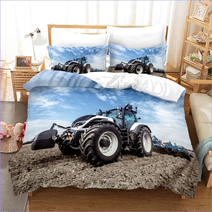 Tractor Blanco Funda Nórdica