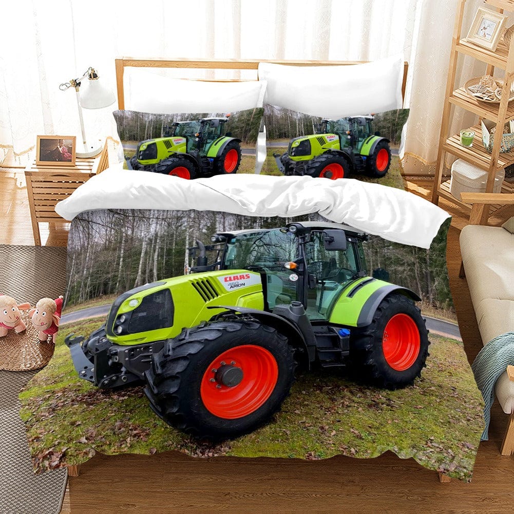 Funda Nórdica Tractor Verde Claas