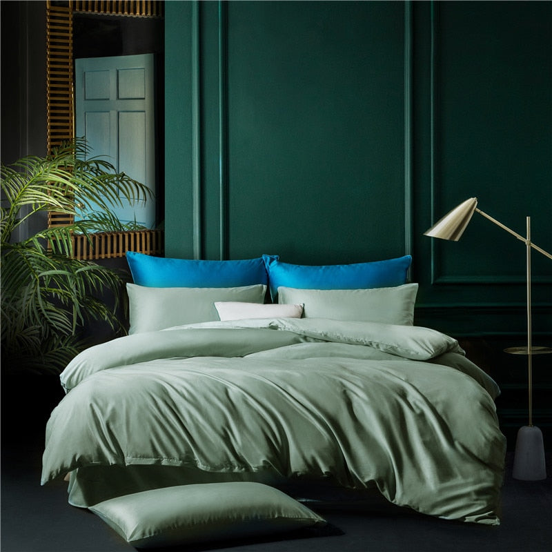 Funda Nórdica Lisa 100% Algodón Kaki