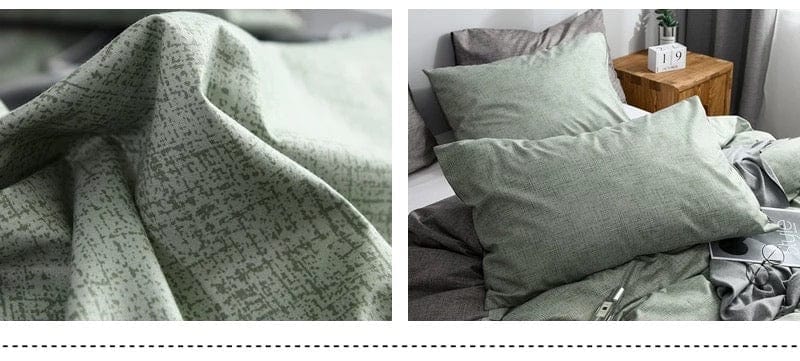 Funda Nórdica Gris Verde