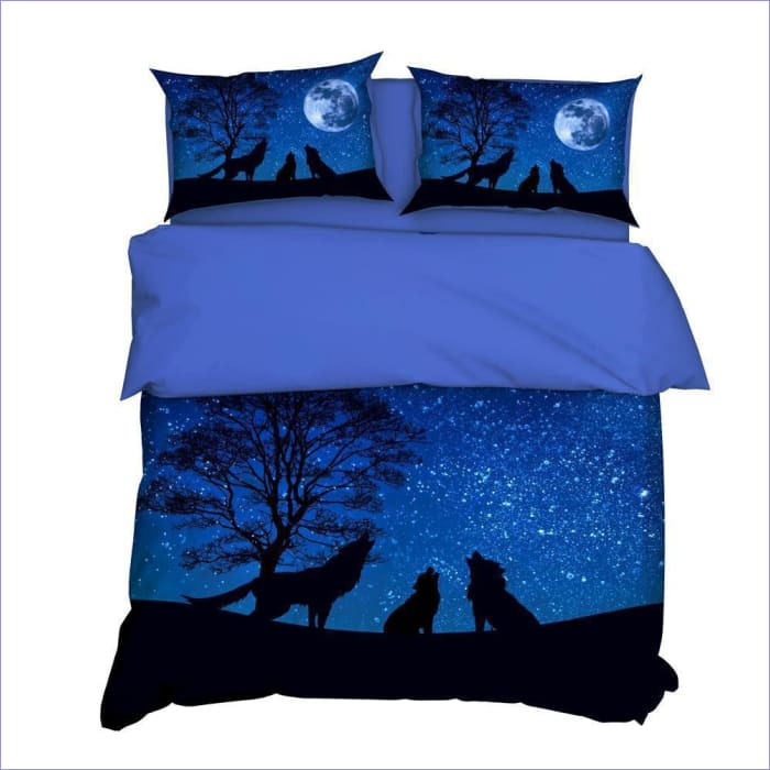 Lobos De Luna Llena Fundas Nórdicas