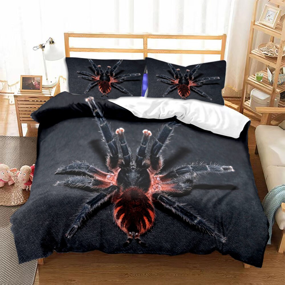 Juego De Cama De Araña Negra