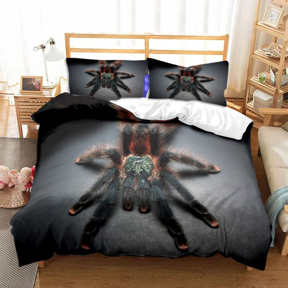 Juego De Cama Tarántula Gigante Negro