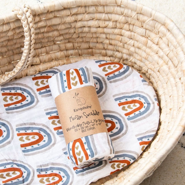 Manta Bebé Blanca Dibujos Infantiles